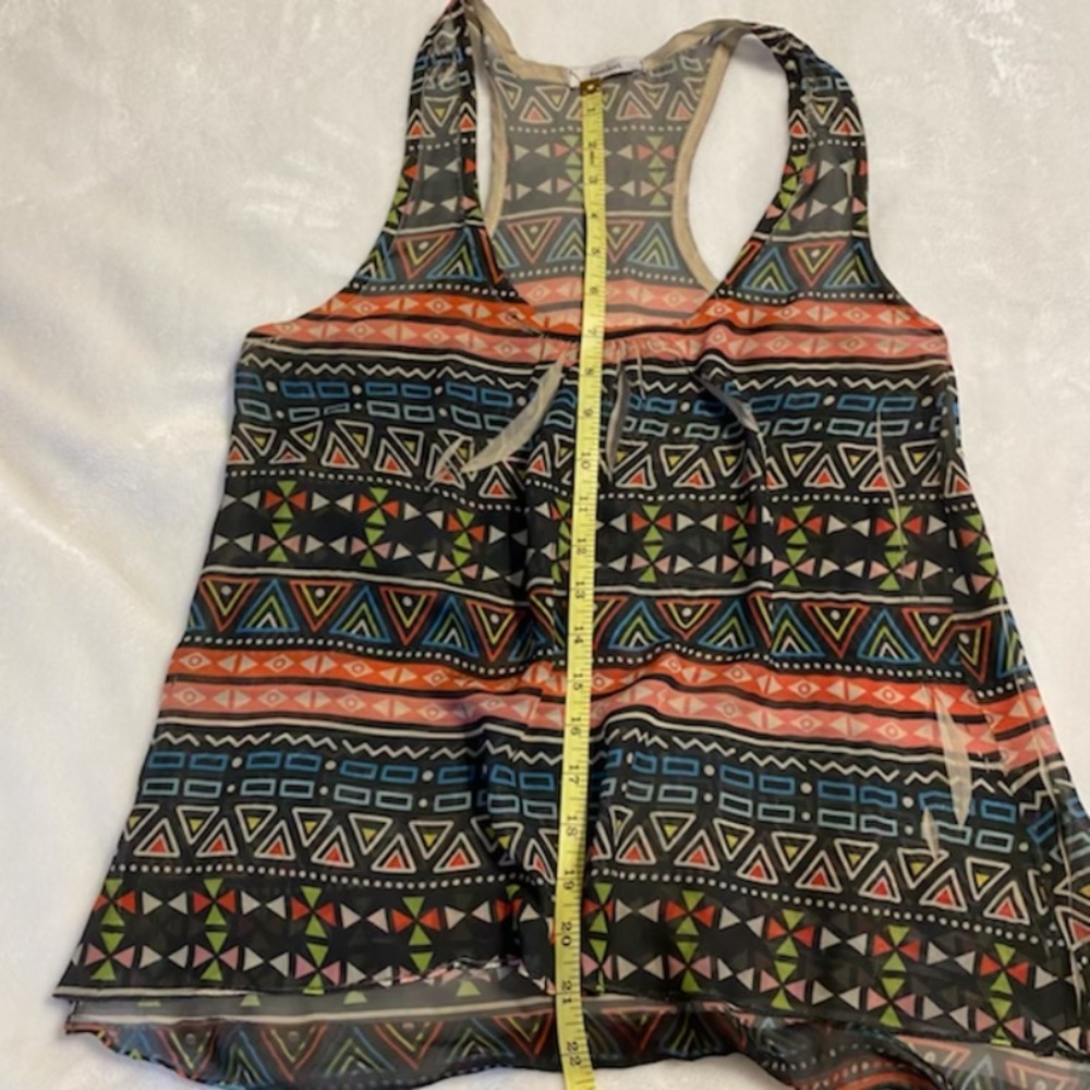 Aztec Pattern Tank Top Small . - Picture 2 of 6